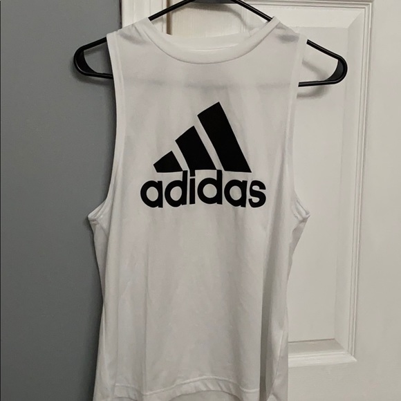 white adidas tops